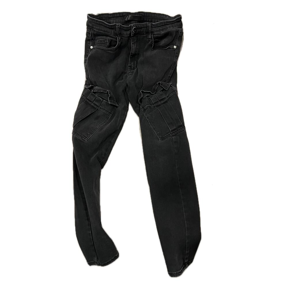 KDNK Black Cargo Pants Mens M 32x28